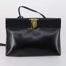 Salvatore Ferragamo Bag Enamel Leather Nylon 5 Set Black Khaki pink Auth bs29853-23