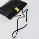 Salvatore Ferragamo Bag Enamel Leather Nylon 5 Set Black Khaki pink Auth bs29853-25