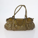 Salvatore Ferragamo Bag Enamel Leather Nylon 5 Set Black Khaki pink Auth bs29853-3