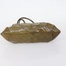 Salvatore Ferragamo Bag Enamel Leather Nylon 5 Set Black Khaki pink Auth bs29853-5