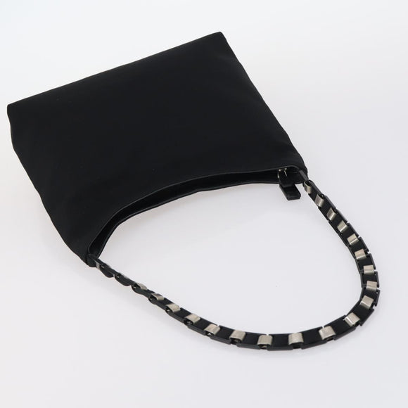 Salvatore Ferragamo Bag Enamel Leather Nylon 5 Set Black Khaki pink Auth bs29853