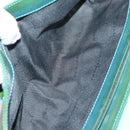 BVLGARI Hand Bag Canvas Enamel 5 Set Green Beige gold Auth bs29854-26