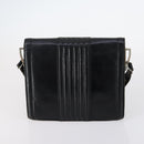 SAINT LAURENT Hand Bag Leather nylon 5 Set Silver Black Ivory Auth bs29856-10