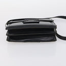 SAINT LAURENT Hand Bag Leather nylon 5 Set Silver Black Ivory Auth bs29856-13