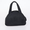 SAINT LAURENT Hand Bag Leather nylon 5 Set Silver Black Ivory Auth bs29856-16