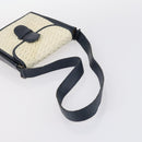 SAINT LAURENT Hand Bag Leather nylon 5 Set Silver Black Ivory Auth bs29856-23