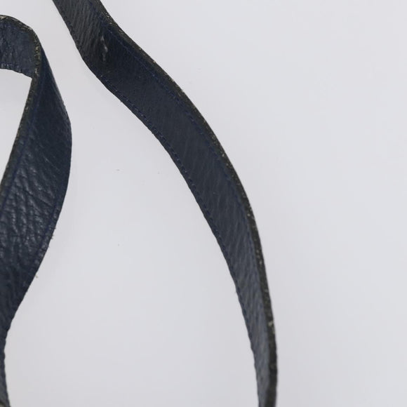 SAINT LAURENT Hand Bag Leather nylon 5 Set Silver Black Ivory Auth bs29856