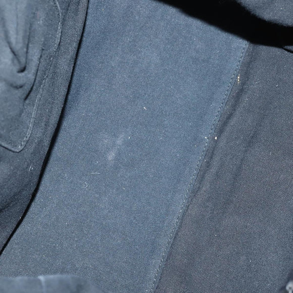 SAINT LAURENT Hand Bag Leather nylon 5 Set Silver Black Ivory Auth bs29856