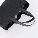 CHANEL Hand Bag Leather Nylon 5 Set Black Navy CC Auth bs29857-10