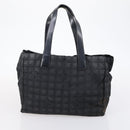 CHANEL Hand Bag Leather Nylon 5 Set Black Navy CC Auth bs29857-15