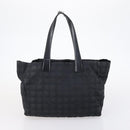 CHANEL Hand Bag Leather Nylon 5 Set Black Navy CC Auth bs29857-21