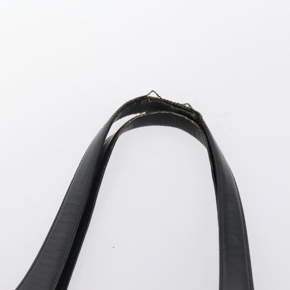 CHANEL Hand Bag Leather Nylon 5 Set Black Navy CC Auth bs29857