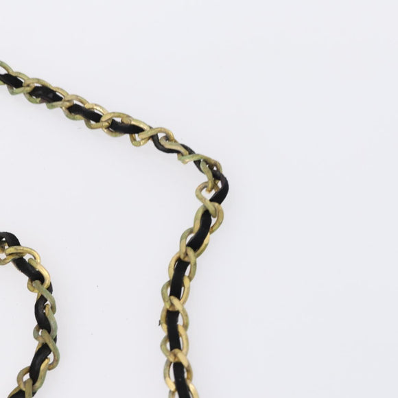 CHANEL Hand Bag Leather Nylon 5 Set Black Navy CC Auth bs29857