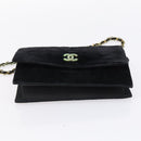CHANEL Hand Bag Leather Nylon 5 Set Black Navy CC Auth bs29857-30