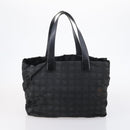 CHANEL Hand Bag Leather Nylon 5 Set Black Navy CC Auth bs29857-8