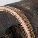 FENDI Zucchino Pecan Bag Canvas Coated Canvas 4 Set Black Brown Auth bs29858-11