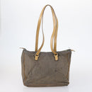 FENDI Zucchino Pecan Bag Canvas Coated Canvas 4 Set Black Brown Auth bs29858-20