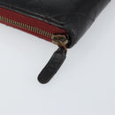 CHANEL Matelasse Wallet Leather Black Silver CC Auth bs29859-12