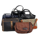 BALENCIAGA VALENTINO GIVENCHY Bag Leather Canvas 7 Set Brown Black Auth bs29863-1