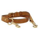 LOUIS VUITTON Adjustable Shoulder Strap Leather 35""-39"" Beige LV Auth bs29864-1