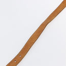 LOUIS VUITTON Adjustable Shoulder Strap Leather 35""-39"" Beige LV Auth bs29864-9