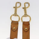 LOUIS VUITTON Adjustable Shoulder Strap Leather 35""-39"" Beige LV Auth bs29864-11
