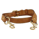 LOUIS VUITTON Adjustable Shoulder Strap Leather 35""-39"" Beige LV Auth bs29864-13