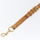 LOUIS VUITTON Adjustable Shoulder Strap Leather 35""-39"" Beige LV Auth bs29864-5