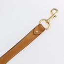 LOUIS VUITTON Adjustable Shoulder Strap Leather 35""-39"" Beige LV Auth bs29864-7