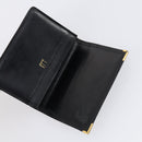 Dunhill Clutch Bag Leather 10 Set Black Navy Auth bs29865-15