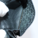 Dunhill Clutch Bag Leather 10 Set Black Navy Auth bs29865-17