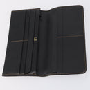 Dunhill Clutch Bag Leather 10 Set Black Navy Auth bs29865-21