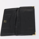 Dunhill Clutch Bag Leather 10 Set Black Navy Auth bs29865-23