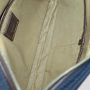 Dunhill Clutch Bag Leather 10 Set Black Navy Auth bs29865-4