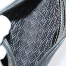 Dunhill Clutch Bag Leather 10 Set Black Navy Auth bs29865-7