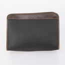 Dunhill Clutch Bag Leather 10 Set Black Navy Auth bs29865-9