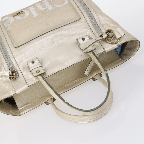 Chloe Hand Bag Leather 4 Set Bordeaux Black Ivory Auth bs29866