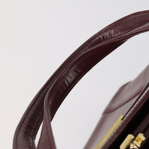 Chloe Hand Bag Leather 4 Set Bordeaux Black Ivory Auth bs29866