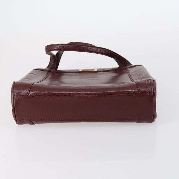 Chloe Hand Bag Leather 4 Set Bordeaux Black Ivory Auth bs29866