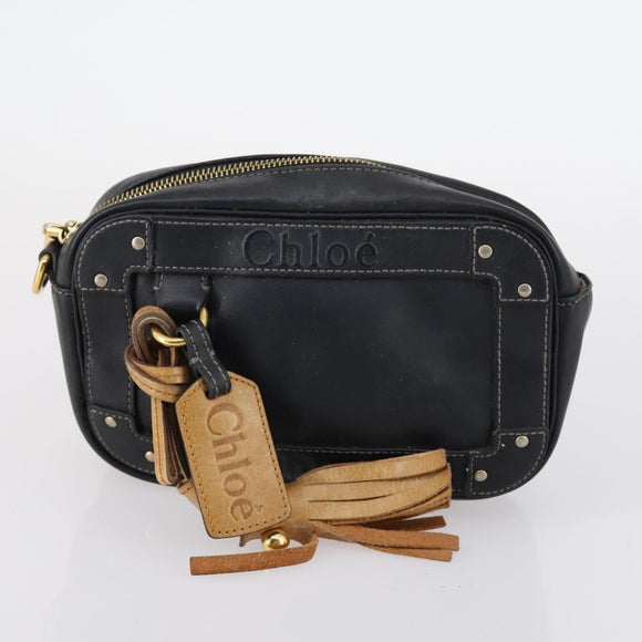 Chloe Hand Bag Leather 4 Set Bordeaux Black Ivory Auth bs29866