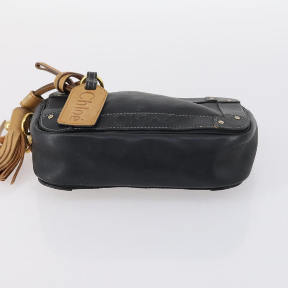 Chloe Hand Bag Leather 4 Set Bordeaux Black Ivory Auth bs29866