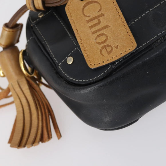 Chloe Hand Bag Leather 4 Set Bordeaux Black Ivory Auth bs29866