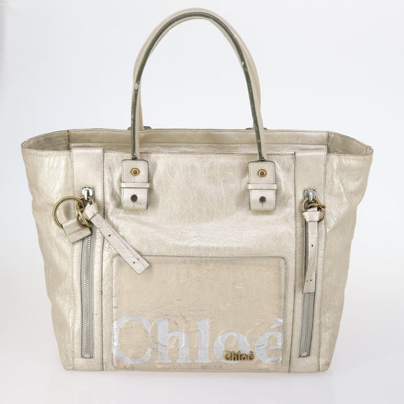 Chloe Hand Bag Leather 4 Set Bordeaux Black Ivory Auth bs29866