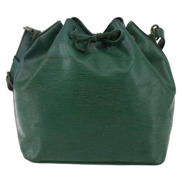 LOUIS VUITTON Epi Petit Noe Shoulder Bag Green M44104 LV Auth bs29867