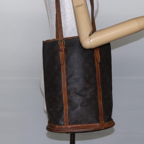 LOUIS VUITTON Monogram Bucket GM Shoulder Bag M42236 LV Auth bs29870