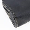 Christian Dior Honeycomb Canvas Pouch PVC Leather Black Auth bs29878-11