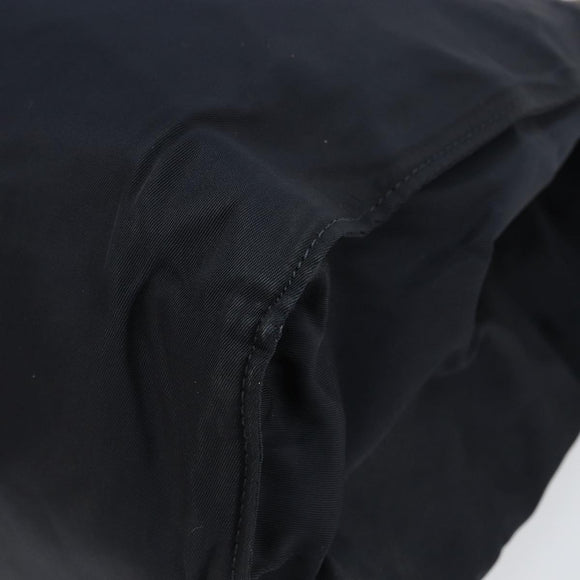 PRADA Hand Bag Nylon Navy Gold Auth bs29879