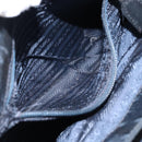 PRADA Hand Bag Nylon Navy Gold Auth bs29879-21