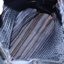 PRADA Hand Bag Nylon Navy Gold Auth bs29879-22