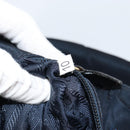 PRADA Hand Bag Nylon Navy Gold Auth bs29879-12